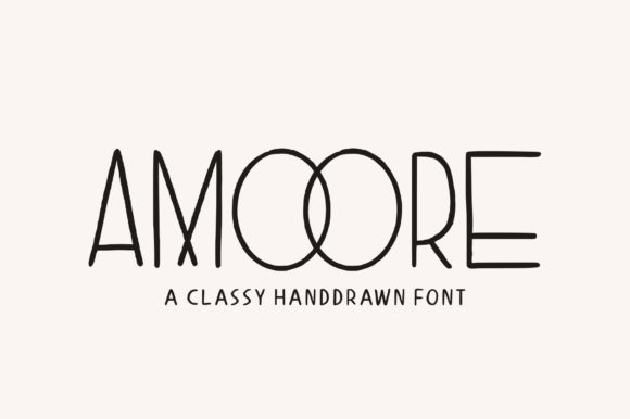Amoore: A Minimal Sans Serif Font for Handmade Brands