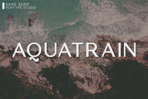 Aquatrain: A Clean Sans Serif Font for Handmade Brands