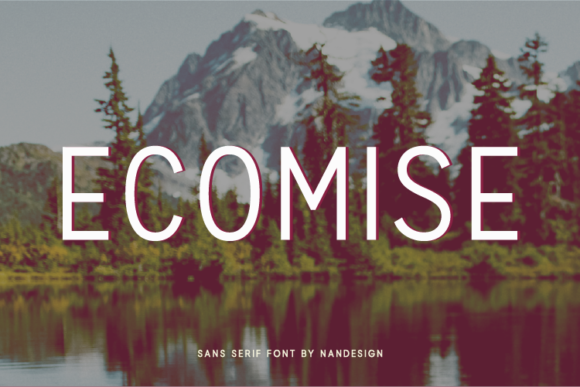 Ecomise: A Versatile Sans Serif Typeface for Editorial Design