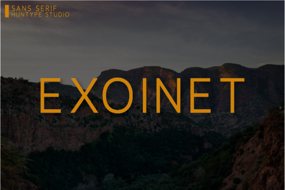 Exoinet: The Tall Sans Serif Font for Polished Branding