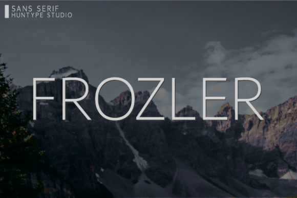 Frozler: A Clean Sans Serif Font for Modern Branding