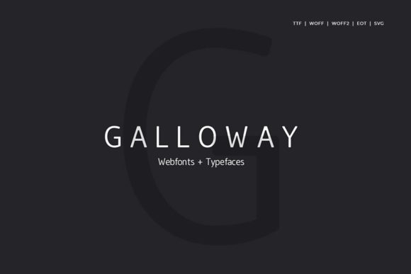 Galloway Font Review: A Thin Sans Serif for Modern Brands