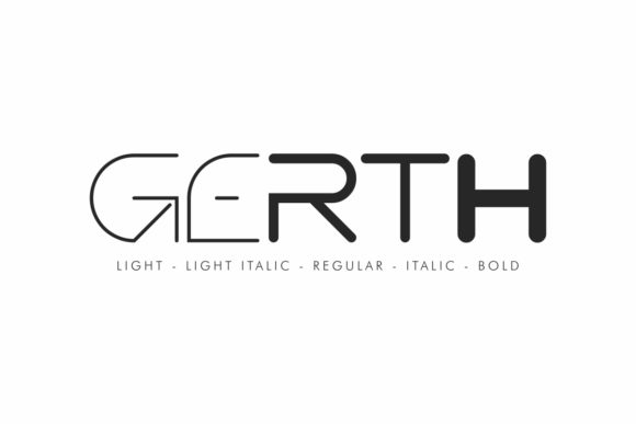 Gerth: A Modern Sans Serif Typeface for Editorial Design