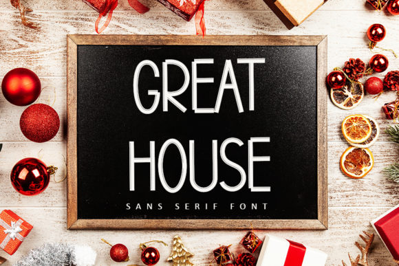 Great House Font: A Clean Sans Serif for Small Business Branding