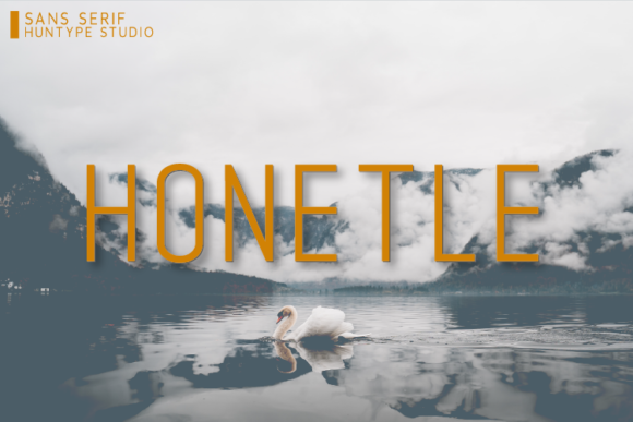 Honetle: A Minimalist Sans Serif Font for Editorial Design