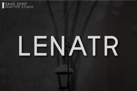 Lenatr: A Minimalist Sans Serif Font for Modern Branding