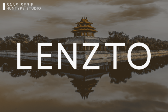Lenzto: A Wide Sans Serif Font for Bold Campaigns