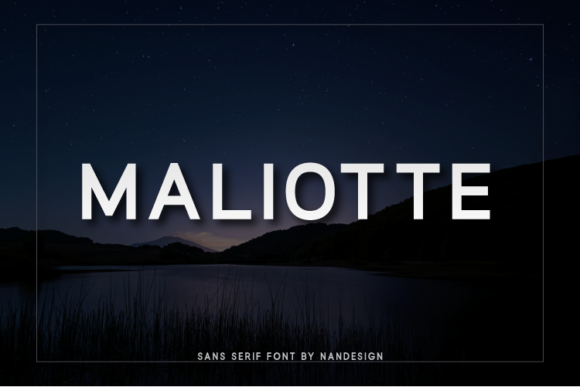 Maliotte: A Clean Sans Serif Font for Modern Branding