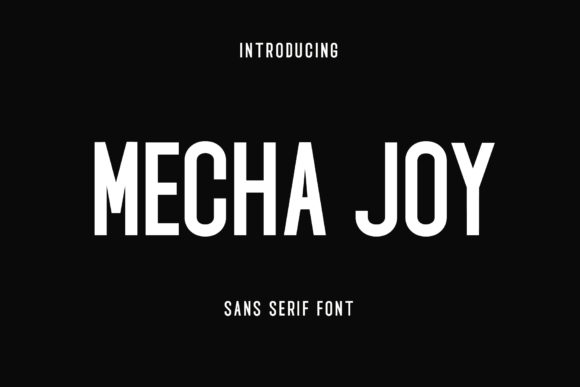Mecha Joy: The Versatile Sans Serif Font for Small Business Branding