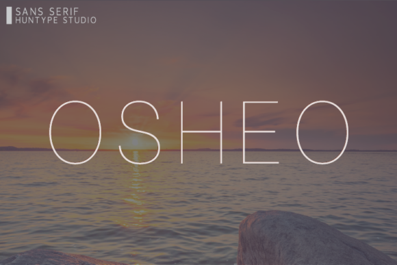 Osheo: A Modern Sans Serif Typeface for Crafters