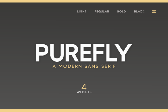 Purefly: A Modern Sans Serif Font for Handmade Brands