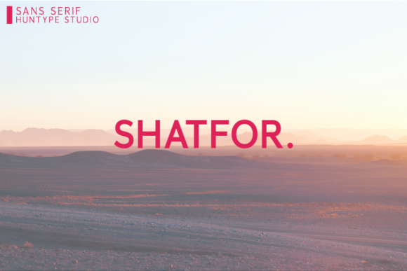Shatfor: A Minimal Sans Serif Font for Modern Branding