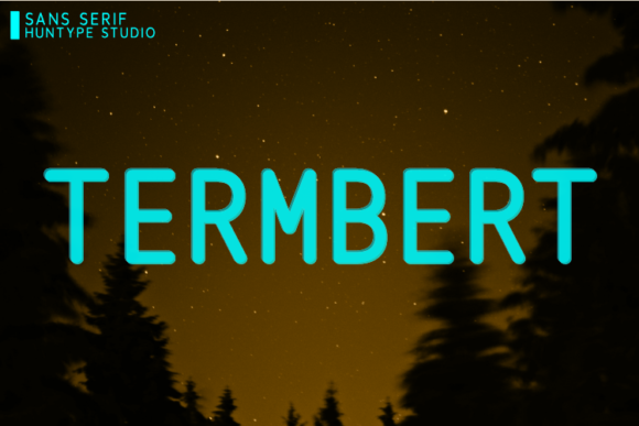 Termbert: A Clean Sans Serif Font for Editorial Design