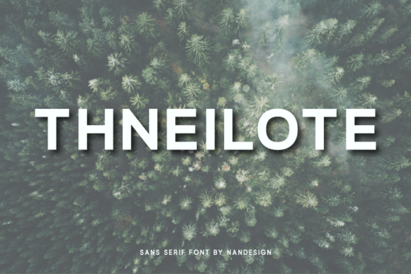 Thneilote: A Clean Sans Serif Font for Polished Branding