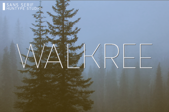 Walkree: A Minimal Sans Serif Font for Editorial Design